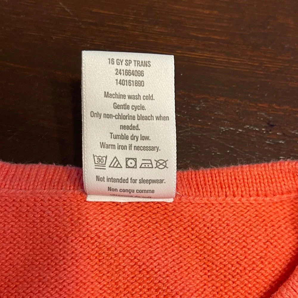 Gymboree Kids Coral Flower Button‎ Up Cardigan Sweater Size 3T